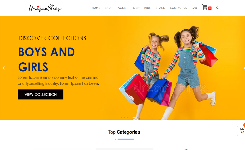 Website Theme - Shopping