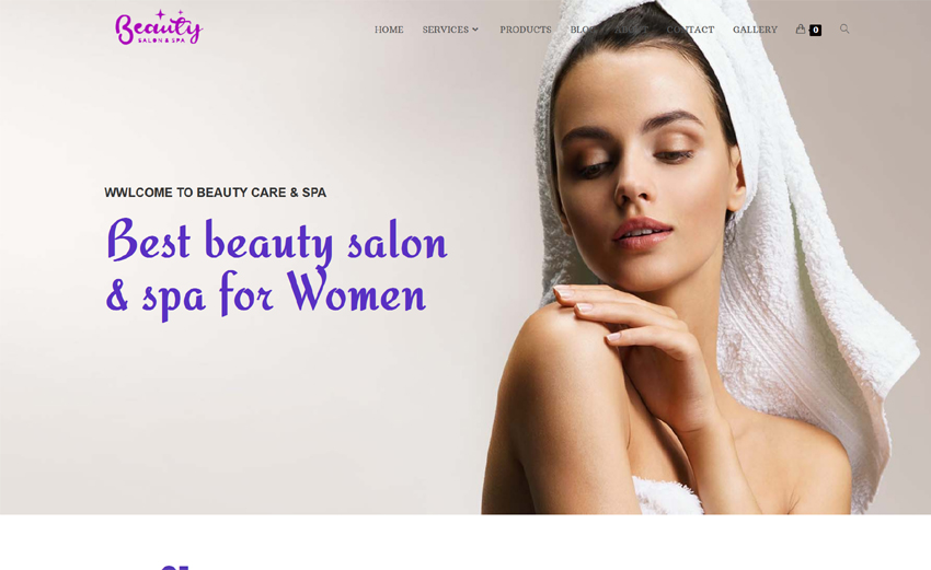 Website Theme - Beauty Salon