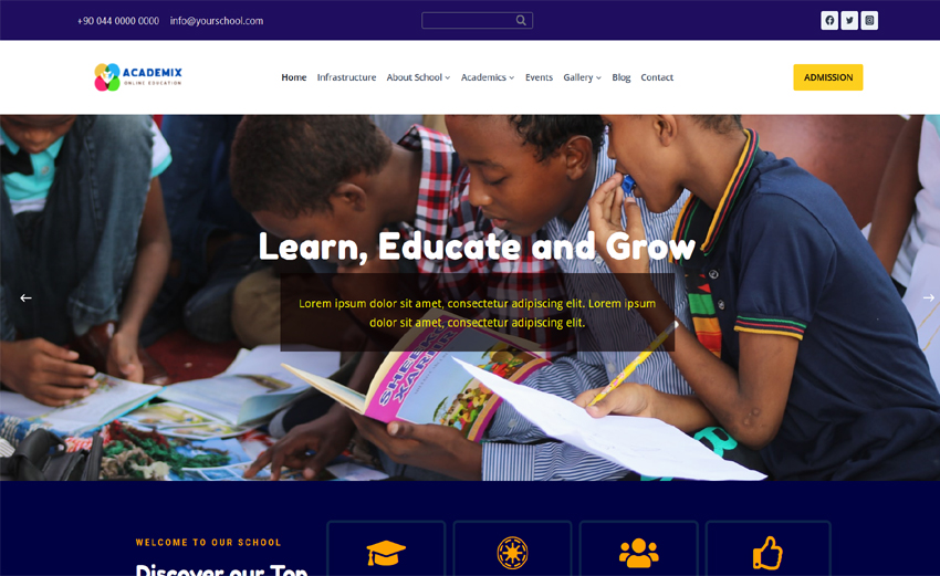 Education Website Themes