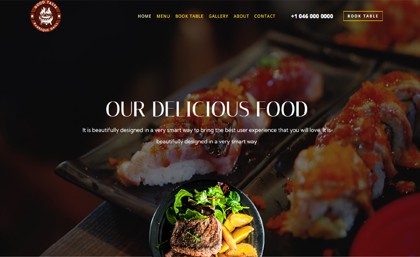 Website Theme - Restaurant