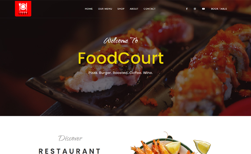 Website Theme - FoodCourt